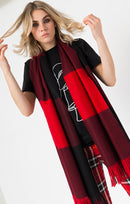 Jana Scarf - Red/black