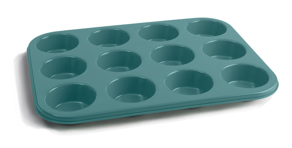 Muffin Tin 12 Hole - Atlantic Green
