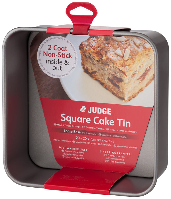 8" Square Cake Tin Loose Base