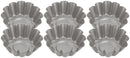 Set of 6 Fluted Round Mini Tart Tins