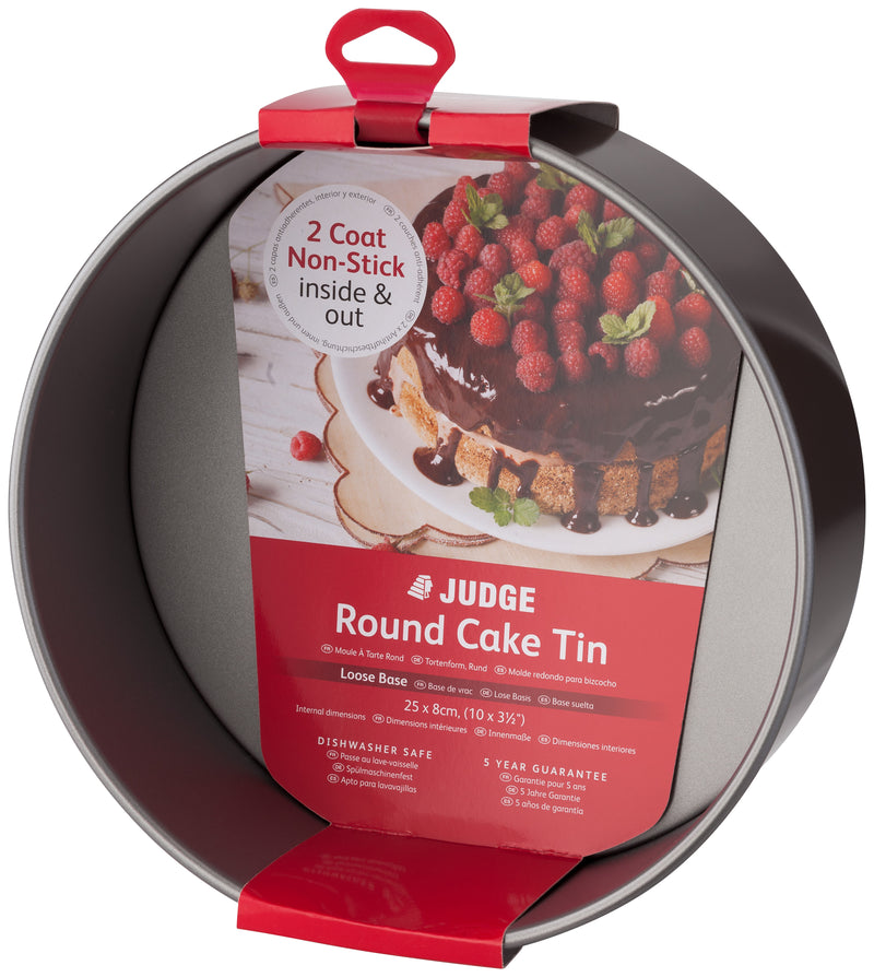 10 Round Cake Tin with Loose Base