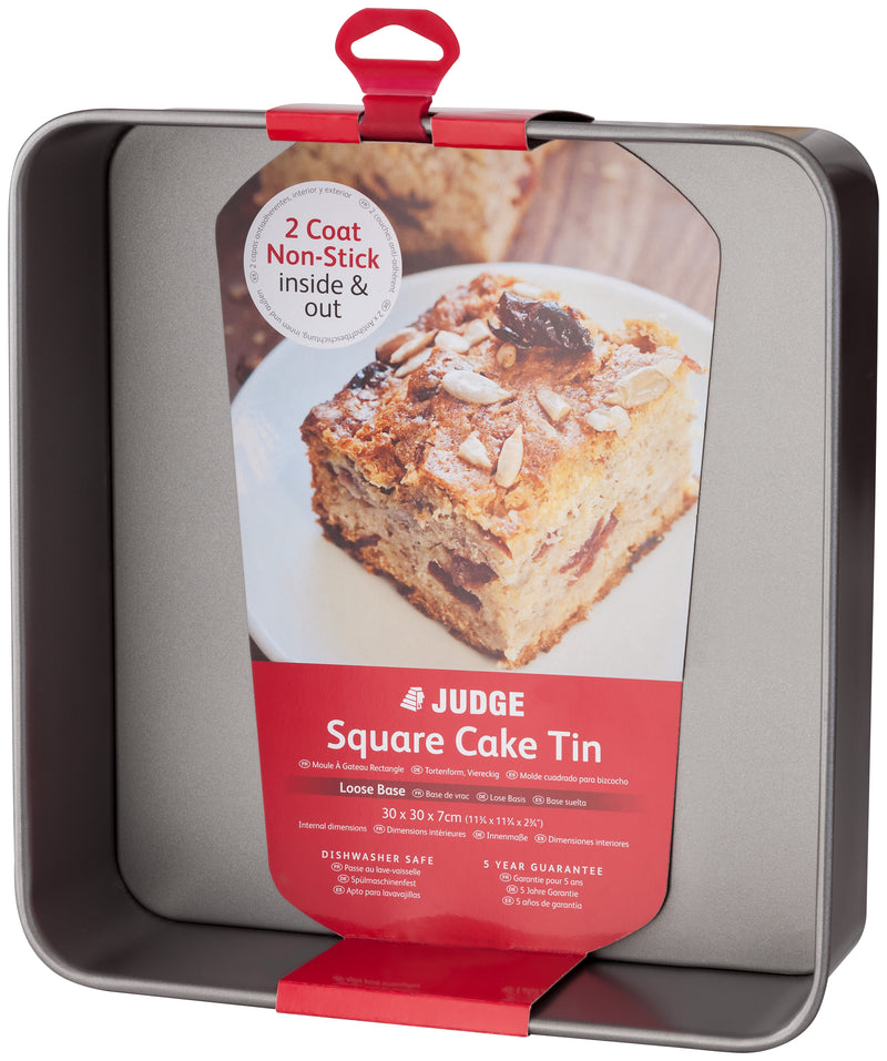 Loose Base 12 Inch Square Cake Tin