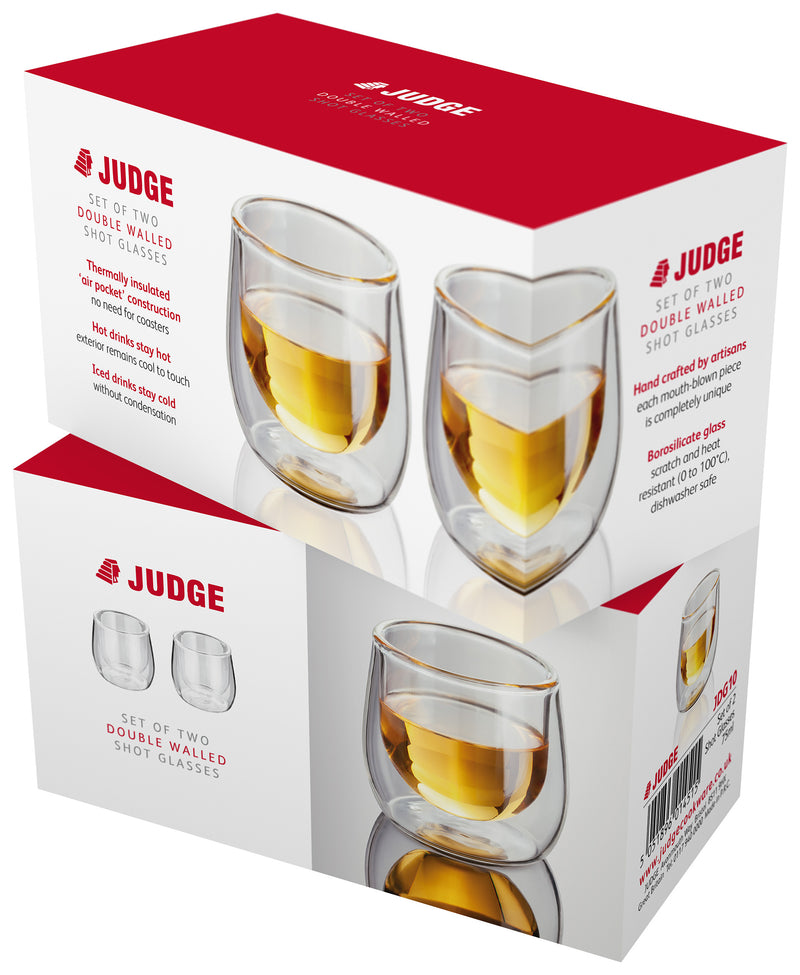 Shot Glass Set of 2 75ml JDG10