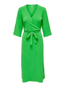 Lion Midi Wrap Dress - Kelly Green