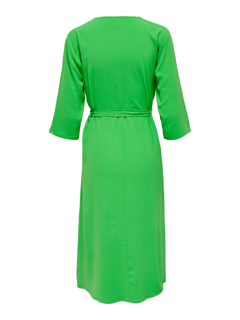 Lion Midi Wrap Dress - Kelly Green