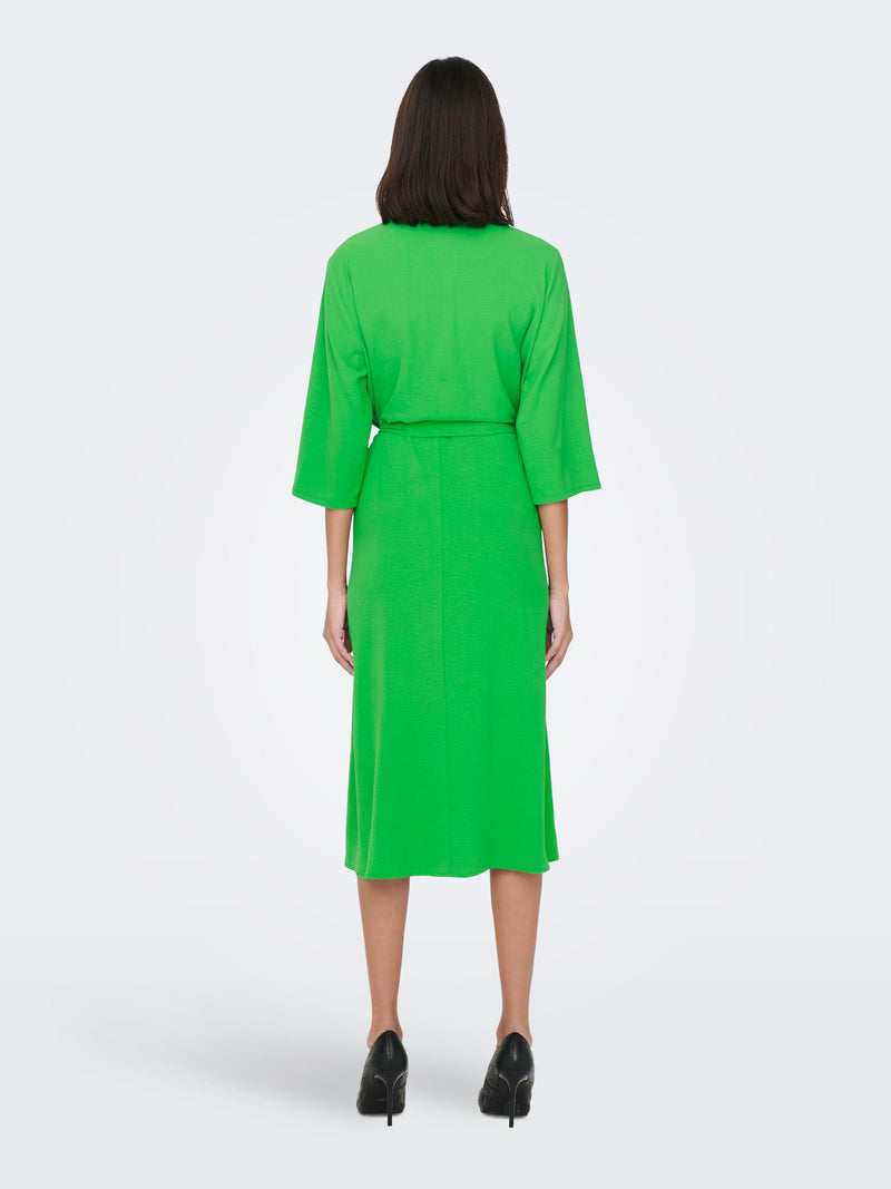 Lion Midi Wrap Dress - Kelly Green