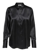 Fifi Long Sleeve Oversized Shirt - Black