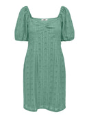 Willow Bow Cutting Dress - Granite Green