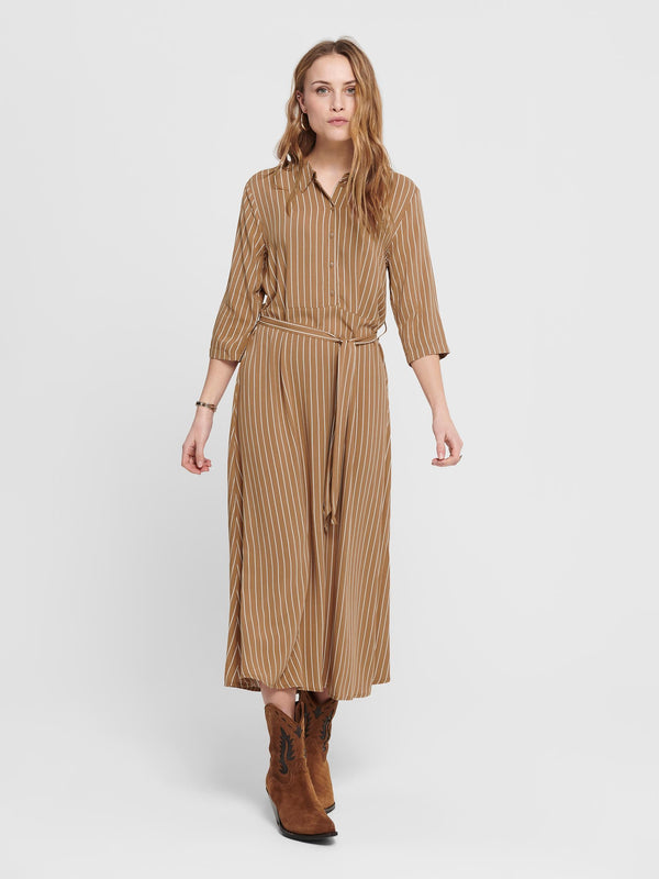 Starr Life Maxi Dress - Sandshell Stripe