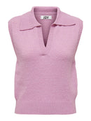 Smilla V Neck Sleeveless Jumper - Lilac Sachet