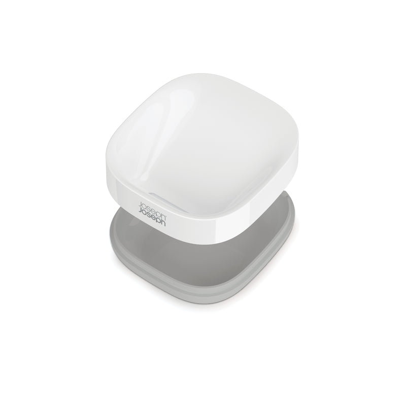 Slim Compact Soap Dish White/Grey