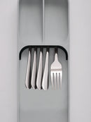 DrawerStore Compact Cutlery Organiser - White/Green