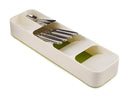 DrawerStore Compact Cutlery Organiser - White/Green
