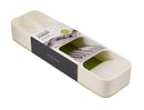 DrawerStore Compact Cutlery Organiser - White/Green
