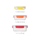 Nest Lock Multicolour Container Set - 3 Piece
