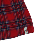 Lily + Sid Nostalgic Check Collar Dress - Red/navy