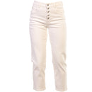 Jolie Mom Crop Jean - Soft White