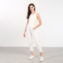 Jolie Mom Crop Jean - Soft White