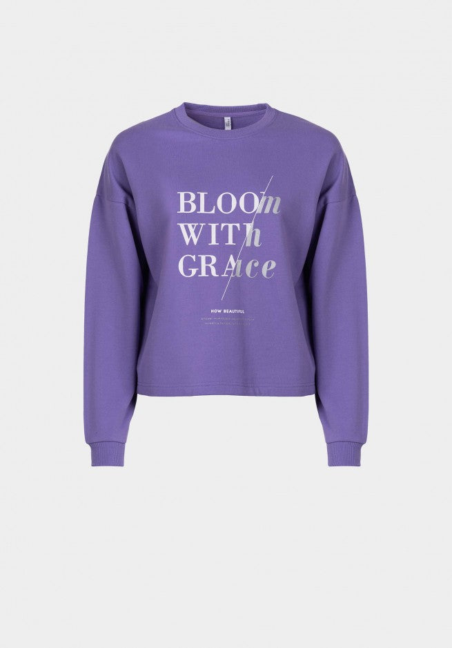 Bear Sweater - Violet Tulip