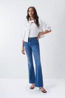 Push Up Destiny Flare - Light Wash