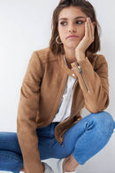 Suede Jacket - Brown