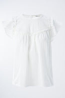 Ruffles And Lace Top - White