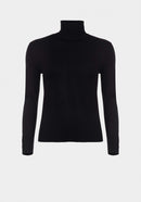 Agate Polo Neck Jumper - Black