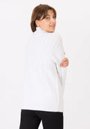 Jacinta Polo Neck Jumper - Star White