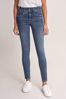 Secret Push In Skinny - Mid Wash