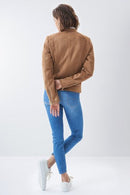 Suede Jacket - Brown