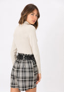 Agate Polo Neck Jumper - Beige