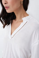Ruffle Detail Blouse - White