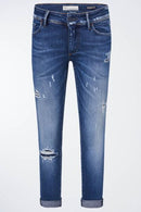 Wonder Push Up Crop Jean - Blue