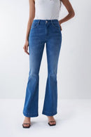 Push Up Destiny Flare - Light Wash