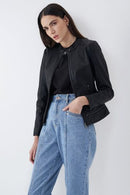 Nappa Leather Jacket - Black