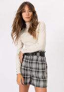 Agate Polo Neck Jumper - Beige