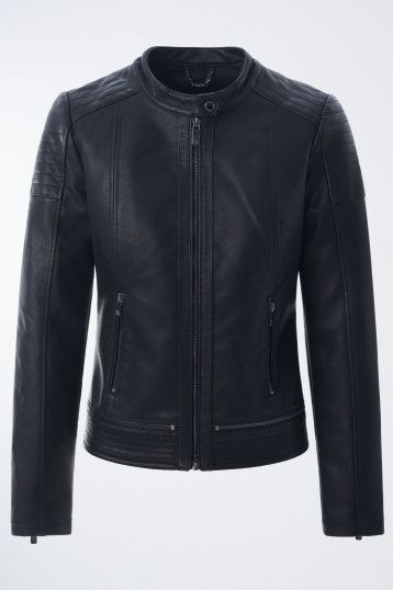 Nappa Leather Jacket - Black