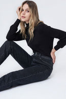 Cropped True Slim Jean - Black