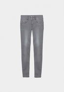 One Size Double Up Jean - Dark Grey