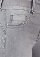One Size Double Up Jean - Dark Grey