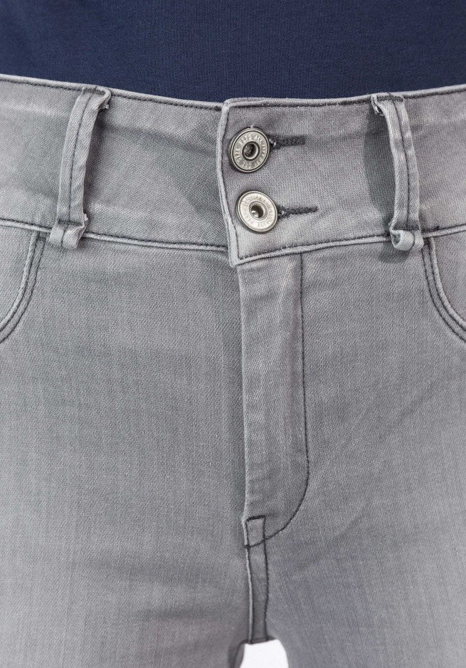 One Size Double Up Jean - Dark Grey