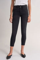 Push In Secret Capri With Side Stripe - Black