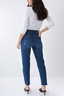 Cropped True Slim Jean - Mid Wash