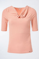 Knot Detail T-shirt - Peach