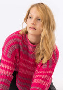 Sesame Round Neck Jumper - Tango Red
