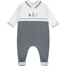All In One Babygrow - Pale Blue