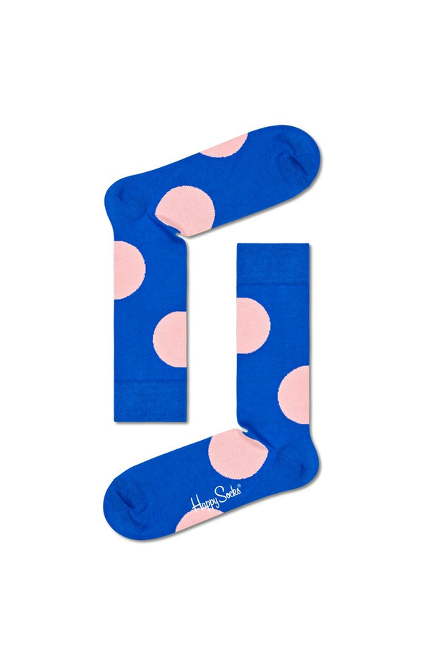 Jumbo Dot Sock - Blue/pink