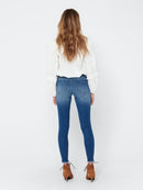 Regular Skinny Ankle Length Jean - Medium Blue Denim