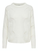 Round Neck Pullover - Cloud Dancer