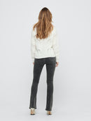 Round Neck Pullover - Cloud Dancer